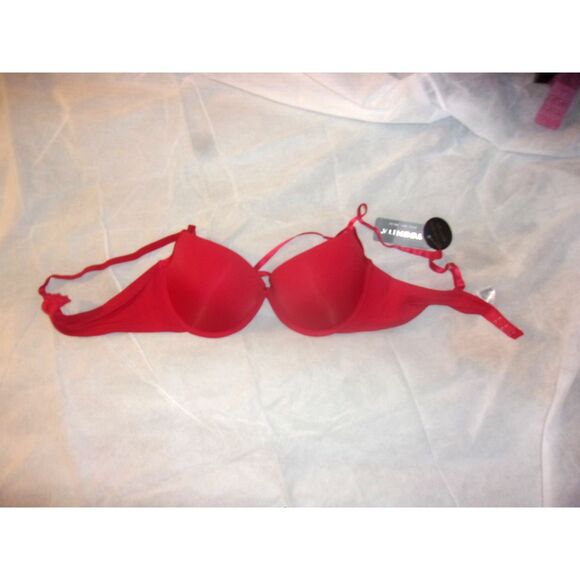 Youmita 34C Red Cage Demi Push Up Bra NWT - Picture 9 of 14